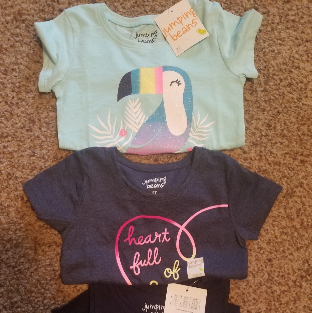 NWT Jumping Beans Tops Size 2T